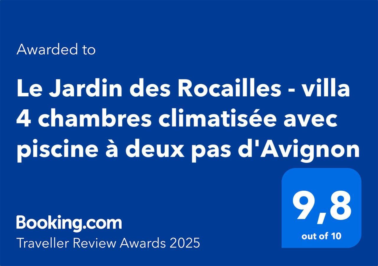 Villeneuve-lès-Avignon Le Jardin Des Rocailles - Villa 4 Chambres Climatisee Avec Piscine A Deux Pas D'Avignon מראה חיצוני תמונה